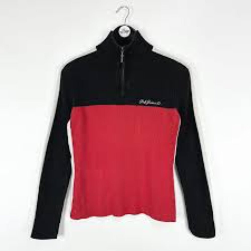 Polo Ralph Lauren Red and Black Quarter Zip